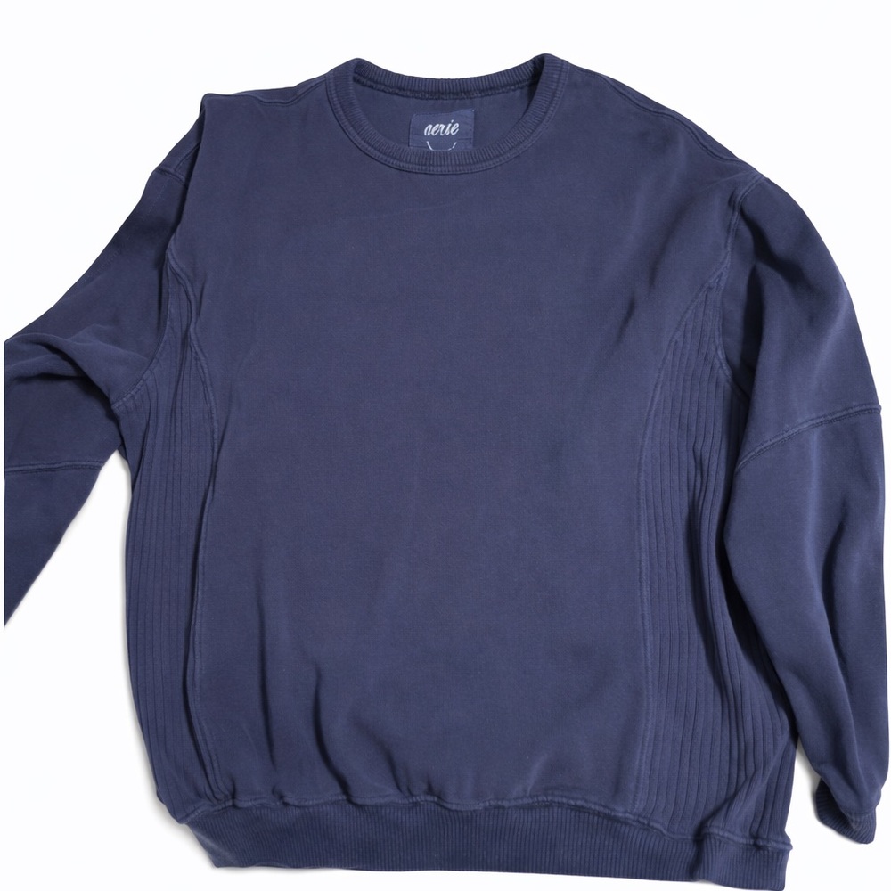 Aerie Women's Navy Crewneck Top